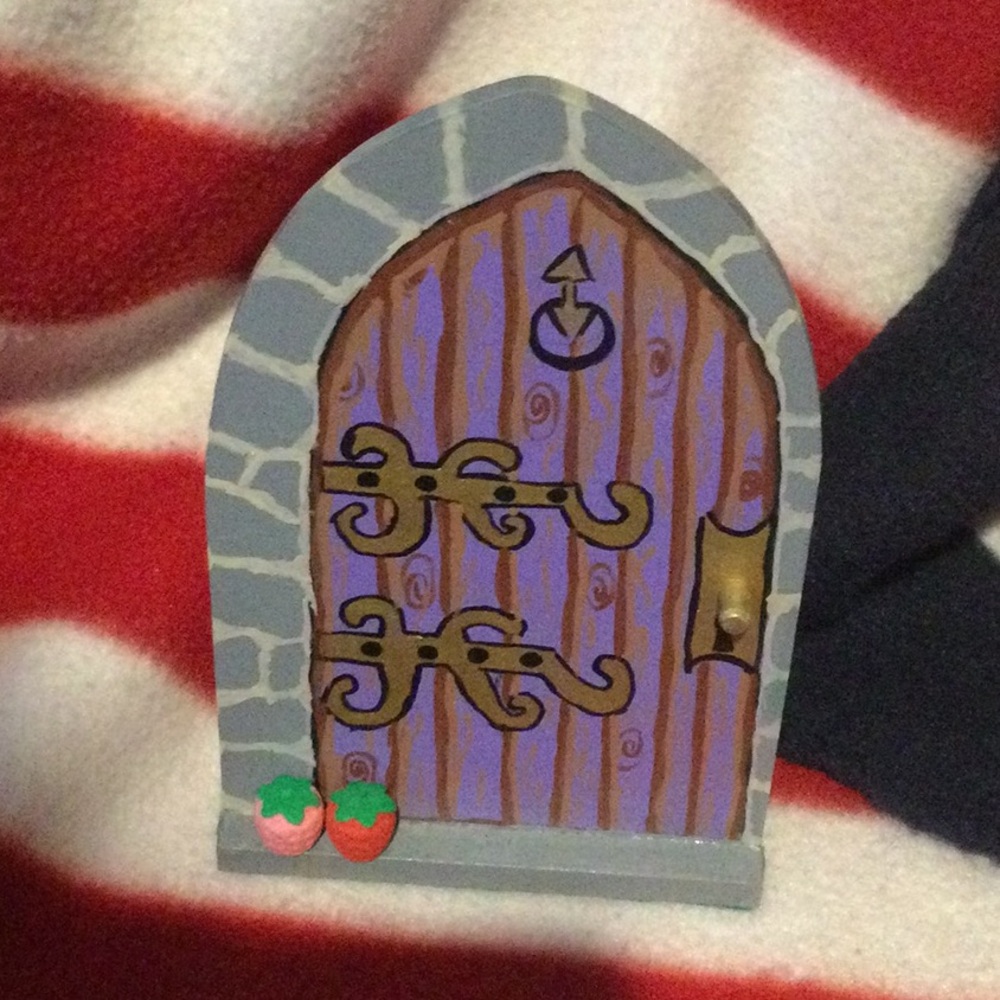 Whimsical Purple Fairy Door